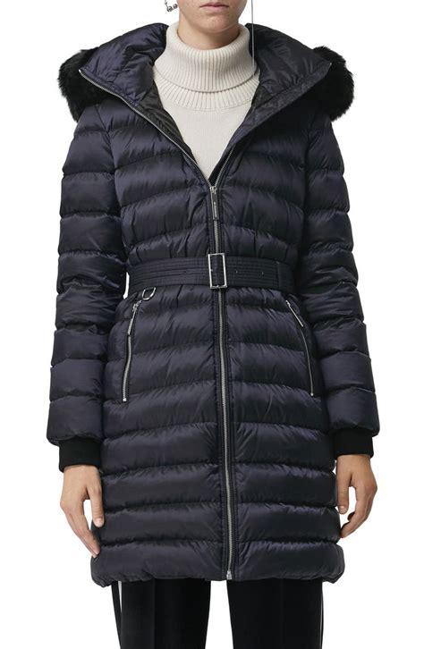 limefield genuine shearling hood puffer coat burberry|Burberry Limefield Genuine Shearling Hood Puffer Coat .